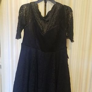 Black lace torrid dress